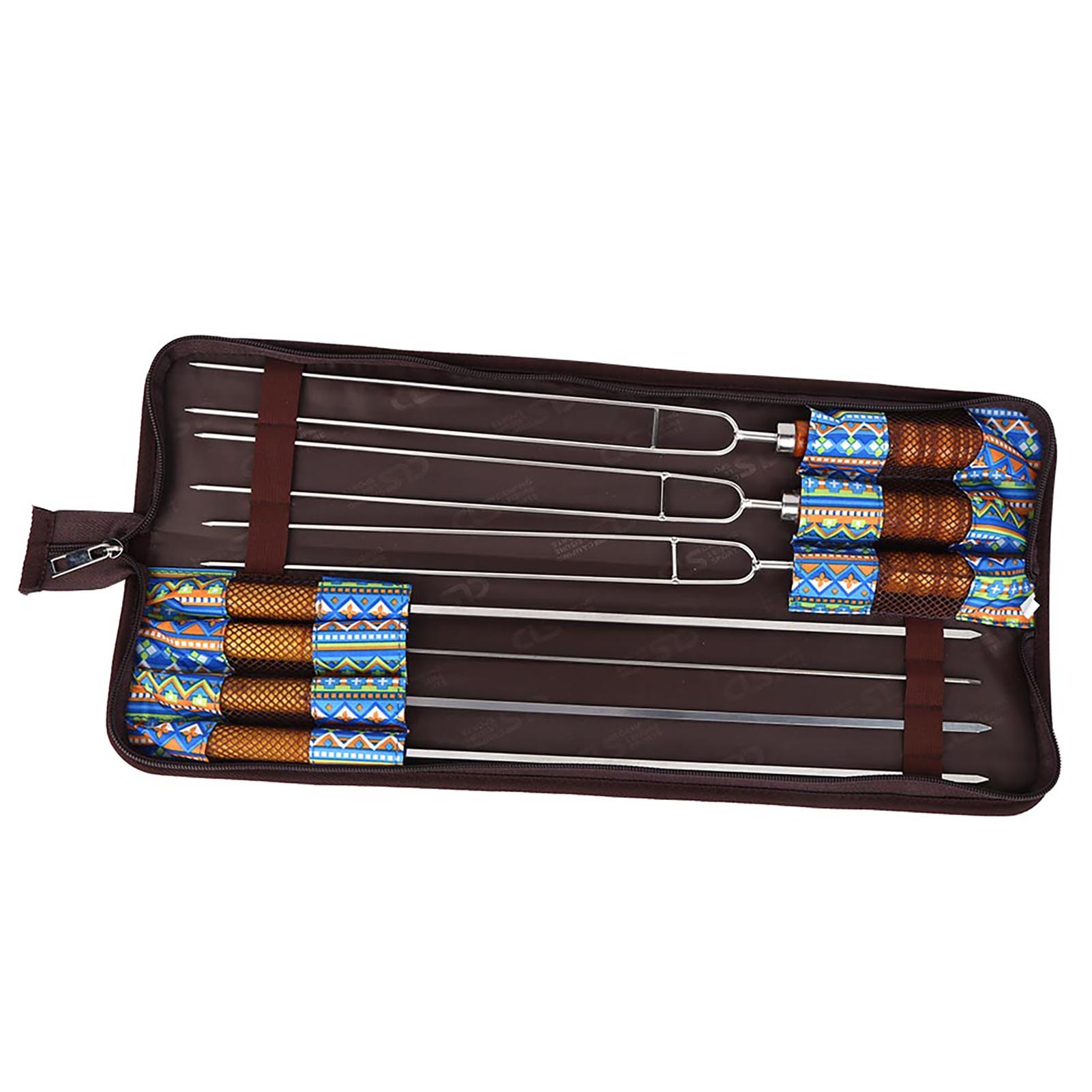 

7 в 1 Набор инструментов из нержавеющей стали для кемпинга, обеда, барбекю, иголки, вилки, для улицы