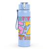 1PC Survived 67 First Day Of School Letter 750ml Color Plastic Sports Water Bottle Leakproof Flip Straw Lid Suitable for Sports Office Home Use