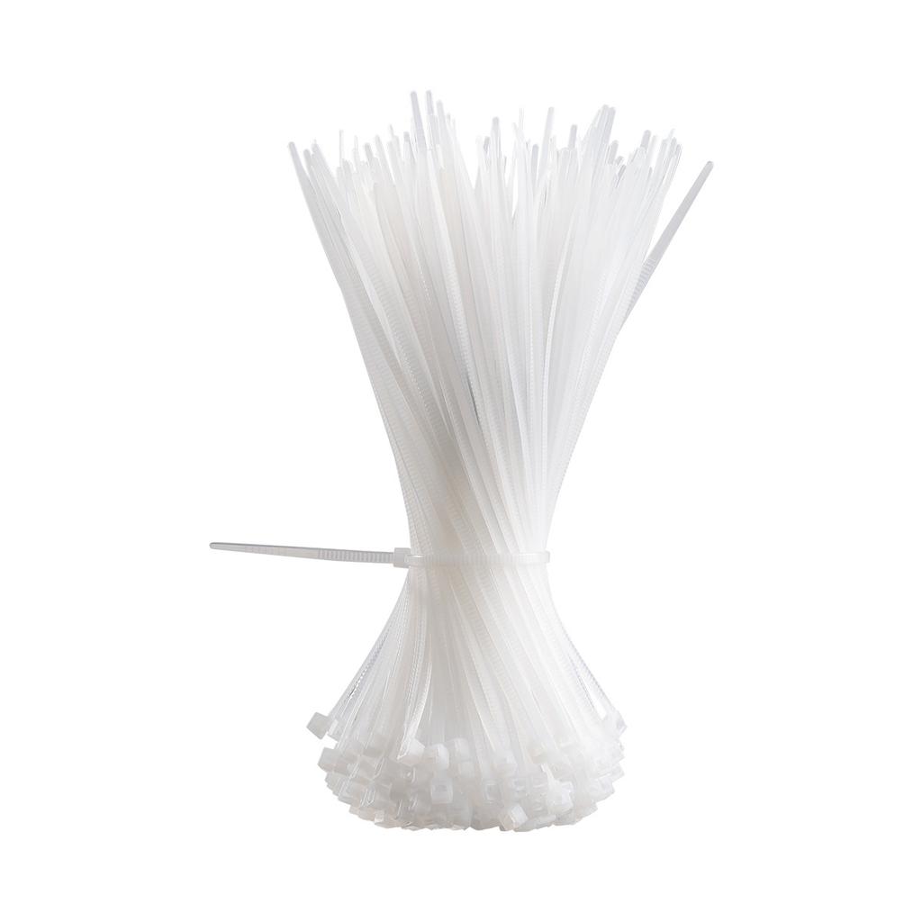 Large White Nylon Cable Ties of 4*150*4*200*5*250*3*60*3*80