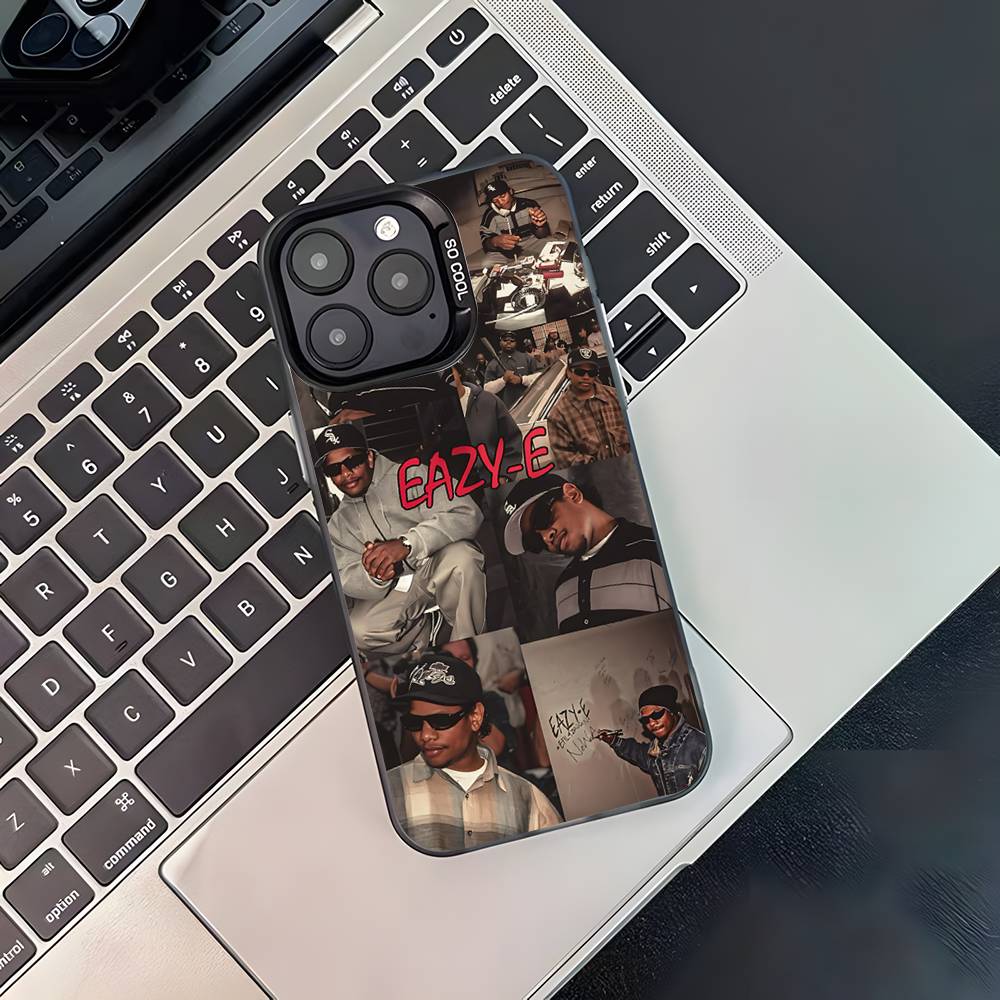 Rapper E-Eazy E Phone Case For iPhone 16,15,14,13,12,11,Pro,XS,Max,Plus,Mini,SE4,E Black Matte Shockproof Cover