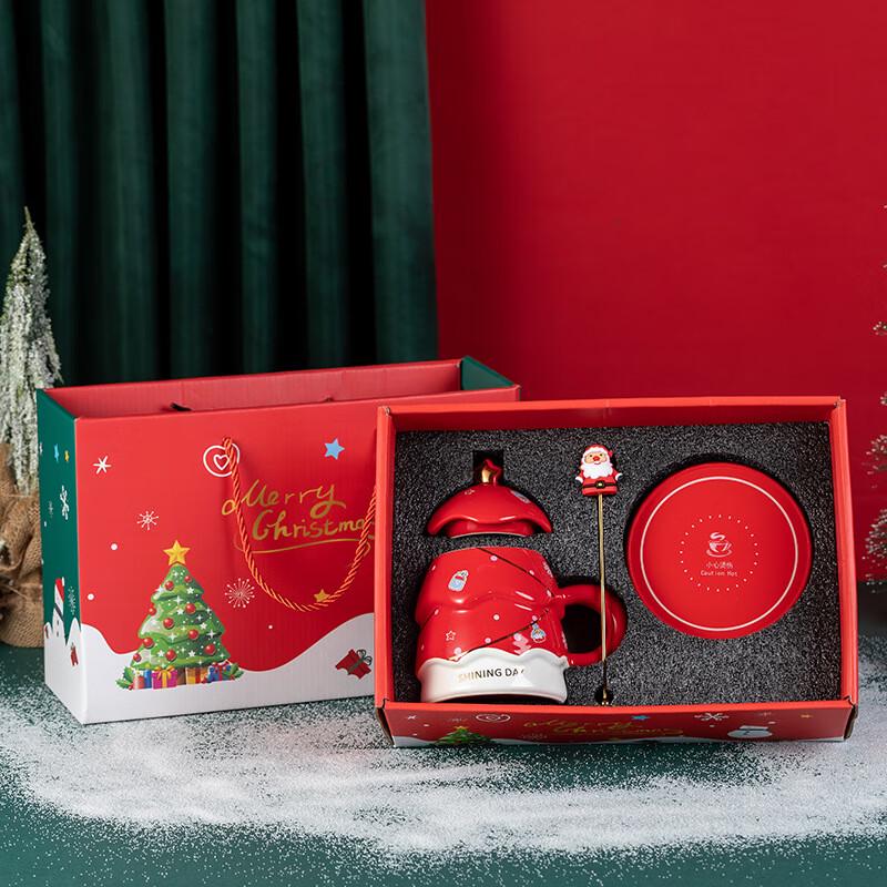 Christmas Ceramic Mug Gift Set Mug, Spoon & Coaster Set