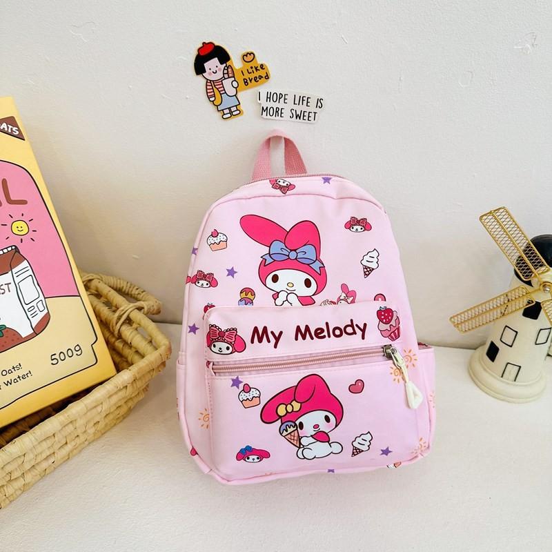 Рюкзак детский с принтом Hello Kitty Kuromi Cinnamoroll My Melody для повседневного использования Melody,S