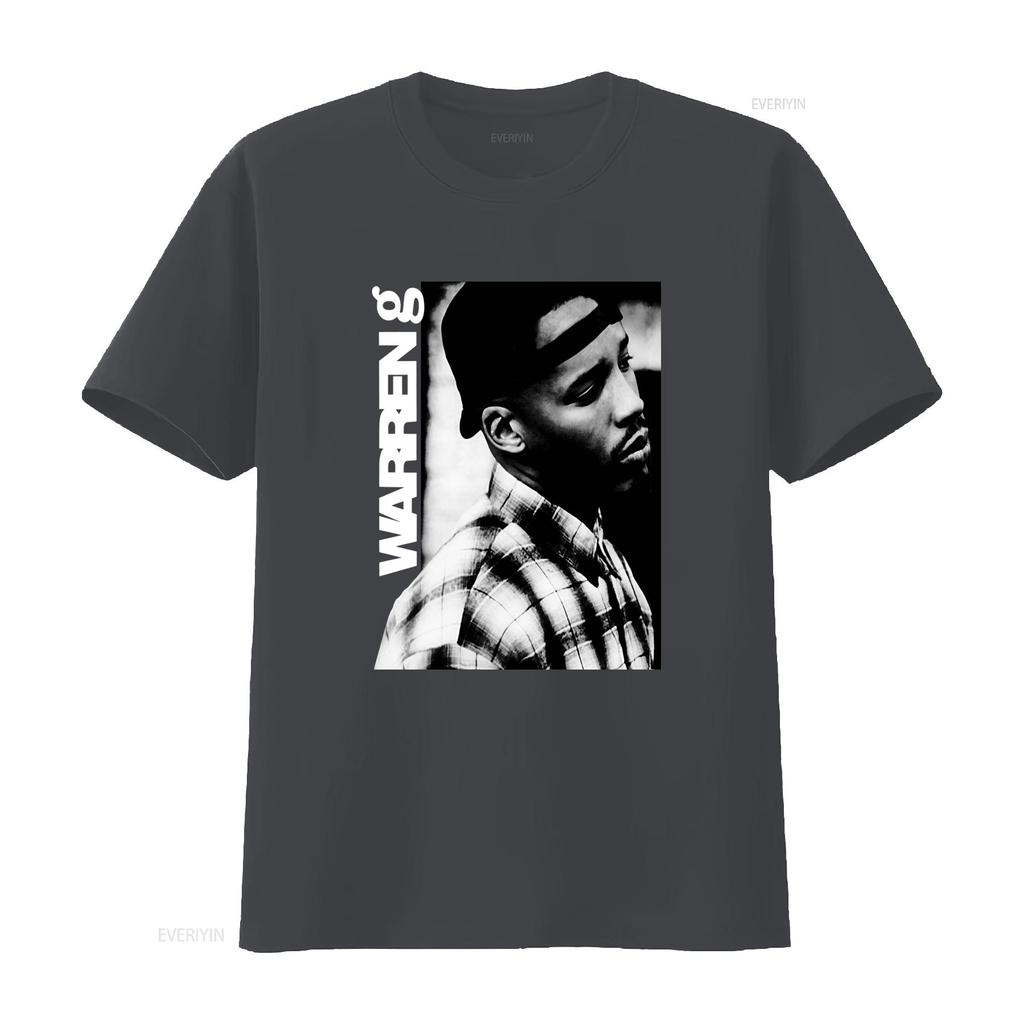THE G WARREN Print T Shirt Hip Hop Style Available In Sizes S To 5XL Vintage Washed Breathable Streetwear Homme Stretched Soft