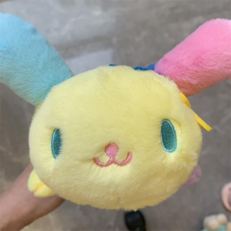 Cute Rabbit Plush Pencil Case Kawaii Bunny Stationery Pouch for Girls School Supplies Storage Bag Gift