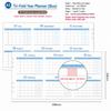 6-Hole Binder Refill Page Monthly Monthly Calendar Insert Loose-Leaf Calendar Page Thick Monthly Planning Insert For Office Work