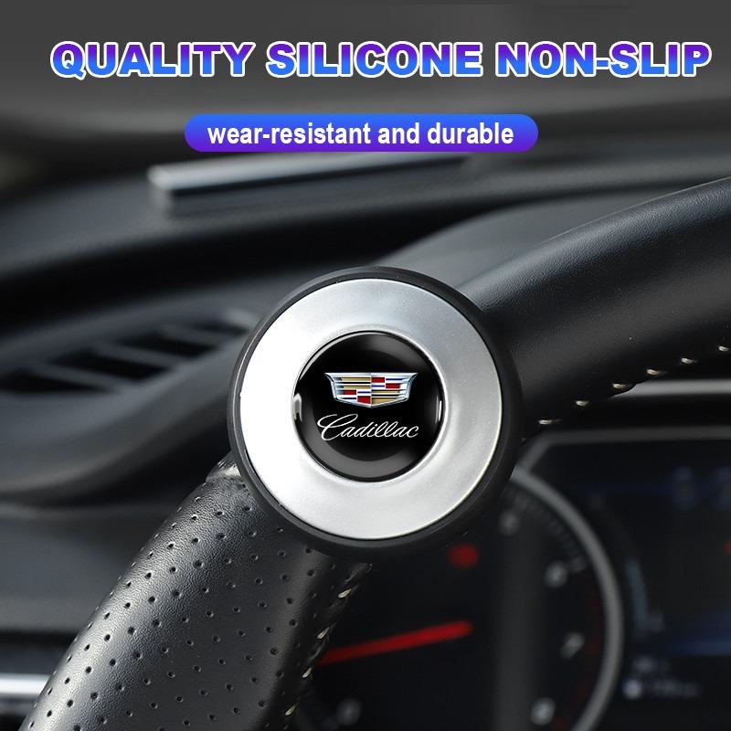 360 Degree Car Turning Steering Wheel Power-assisted Rotary Button Booster Spinner Knob For Cadillac CTS STS DTS SRX XLR ATX Escalade Seville Tiburon