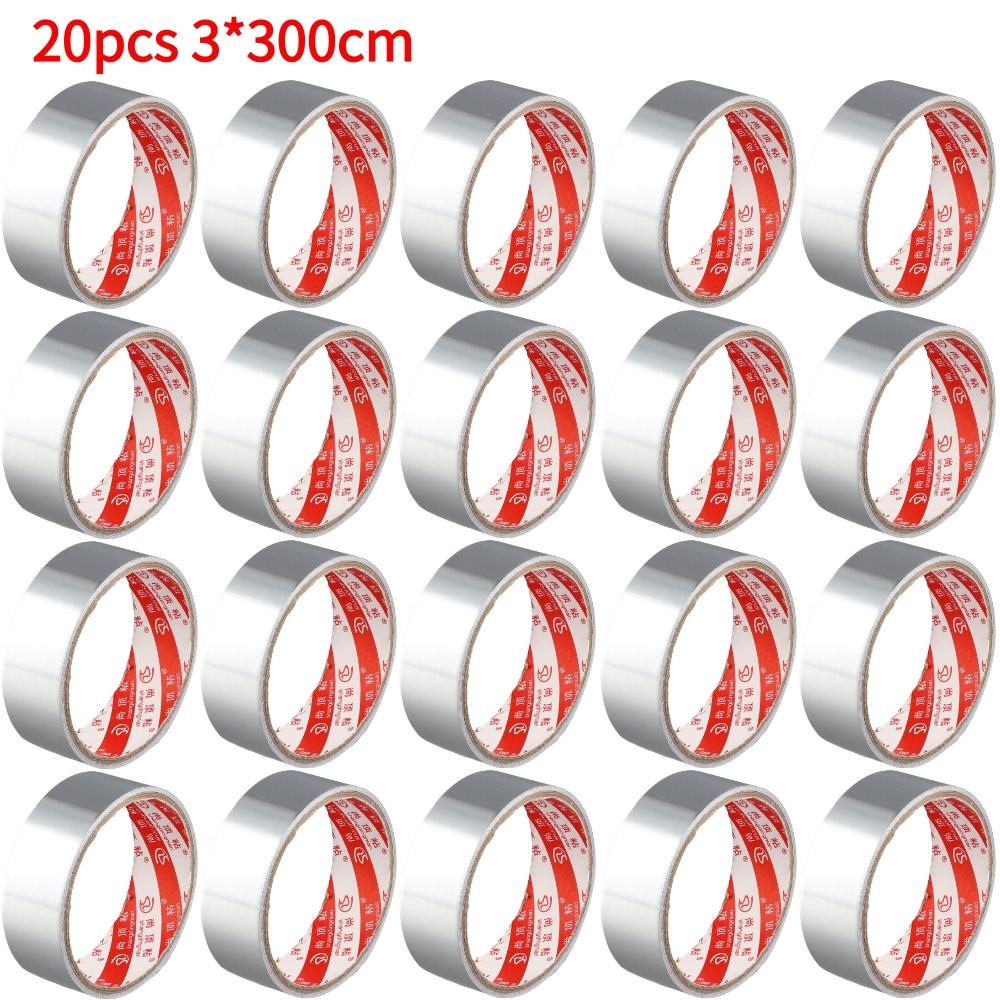 Aluminum Foil Duct Tape Professional Grade Silver Adhesive Sealing Tape for HVAC Refrigerator Heat Insulation Leak Proof Tape