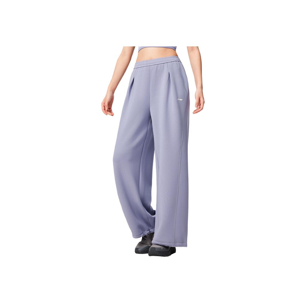 Li Ning Fitness Series Logo Letter Stitching Sports Casual Pants Women pants AKLV966-3