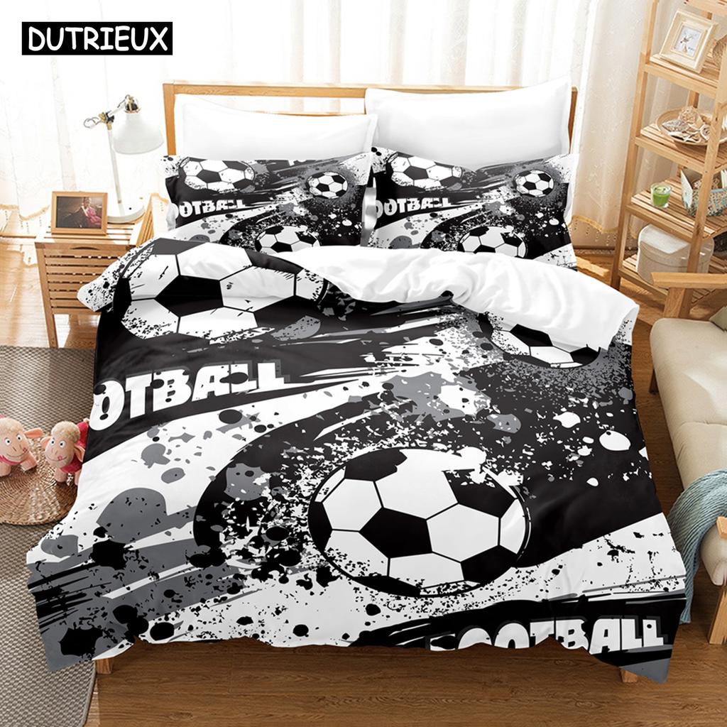 3D Football Bedding Sets Duvet Cover Set With Pillowcase Twin Full Queen King Bedclothes Bed Linen