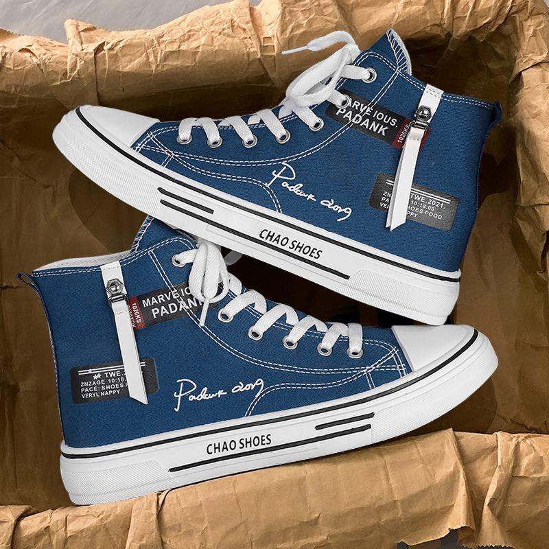 Fashion Fashion Men Shoes New Men High Top Canvas Shoes Classic Designer Men Sneakers Low-Top Tennis Shoes Summer Breathable Casual Shoe