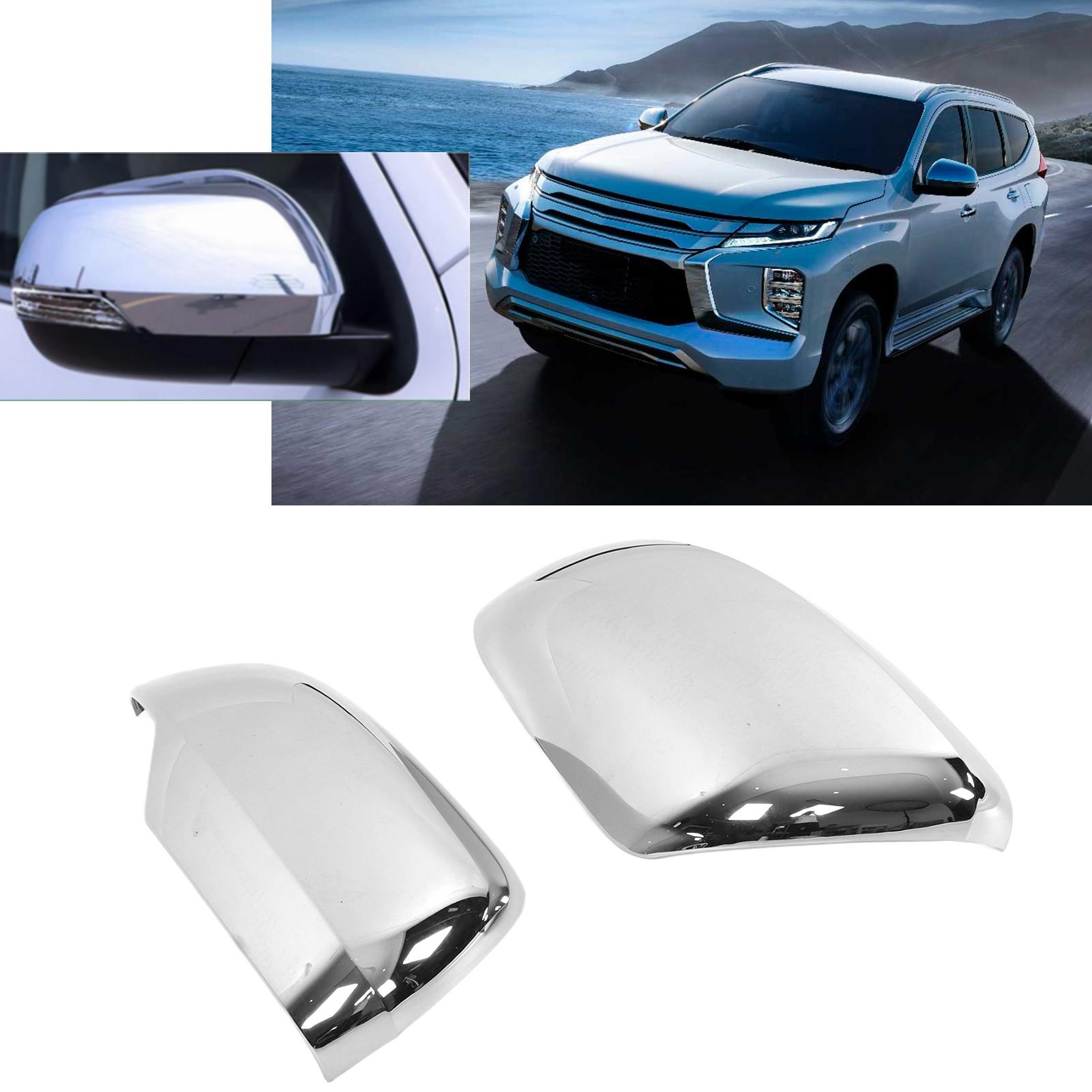 2pcs Side Rrview Mirror Cover Trim Replacement for   Pajero Sport/Montero Sport/Shogun Sport 20172021