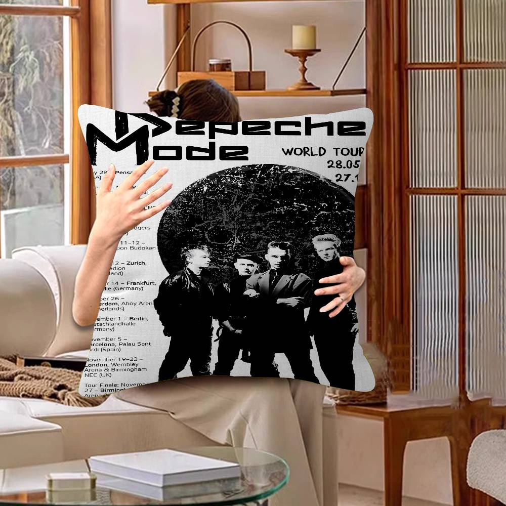 Band D-Depeche M-Mode Cool Pillow Cushion Cover Pillowcase Living Room Sofa Home Decor