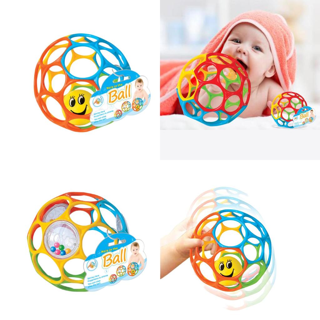 Baby Handheld Grab Ball Tpu Material, 3.7in 4.5in Diameter, Enhances Intelligence, Crawling And Sensory Development