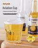 240ml Transparent Hard Plastic Aviation Cup with Customizable Logo