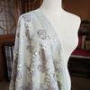 Embossed Jacquard Fabric White Beige Goldfish Design Sewing Material Cheongsam Dress Party Garment Wide 150cm Sold By Meter