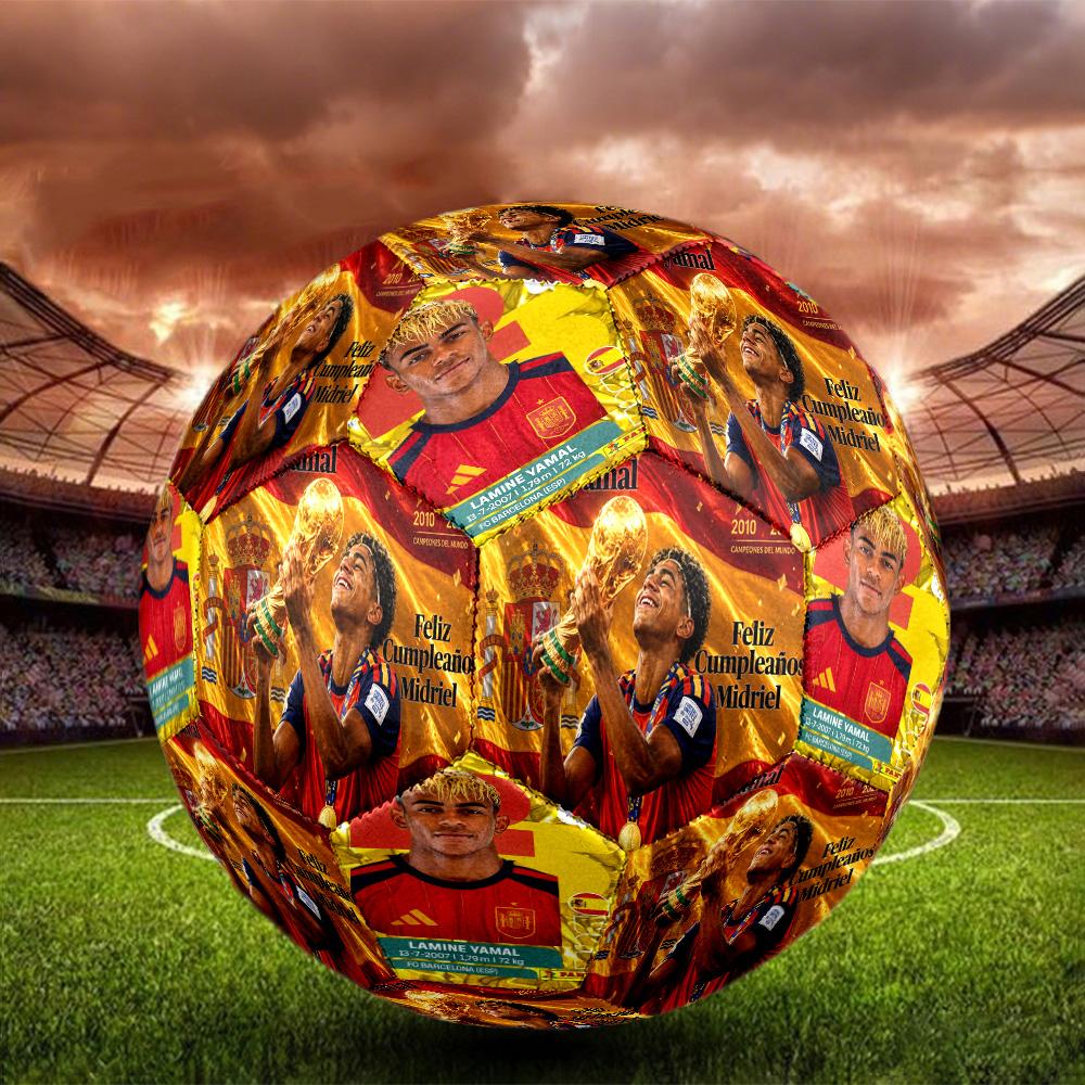 Lamine Yamal 19 Breakthrough Size 5 Football Machine-Stitched Indoor/Outdoor Universal Football Soccer Accessory