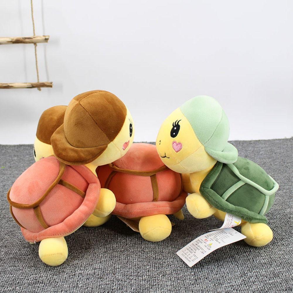 Sammlung Schildkröte Tierpuppen Flauschige Meeresschildkrötenpuppe Große Augen Schildkröte Plüschtier Heimdeko
