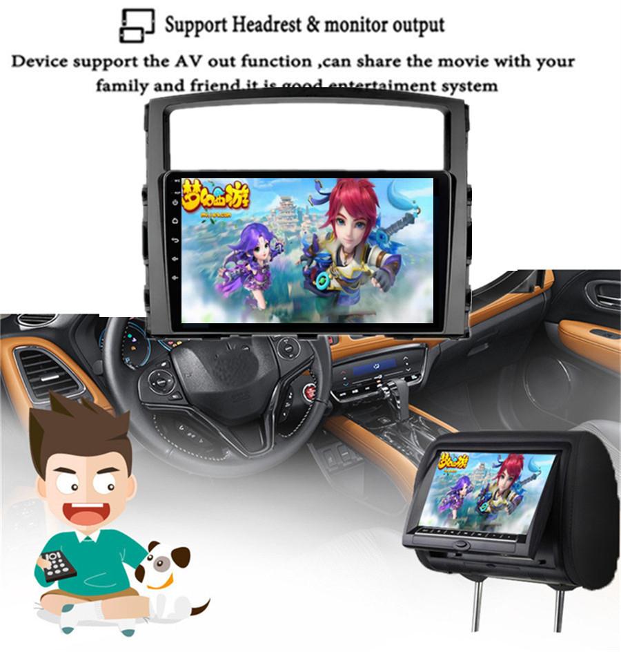 9'' 1+16GB Head Unit Radio Player GPS WiFi BT FM For Mitsubishi Pajero 2006-2016