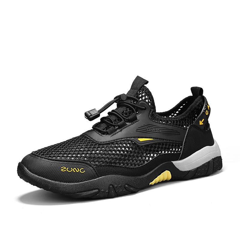 

Sports and leisure men s shoes summer new quick-drying mesh hollow breathable trend comfortable student running men s trendy shoes 44