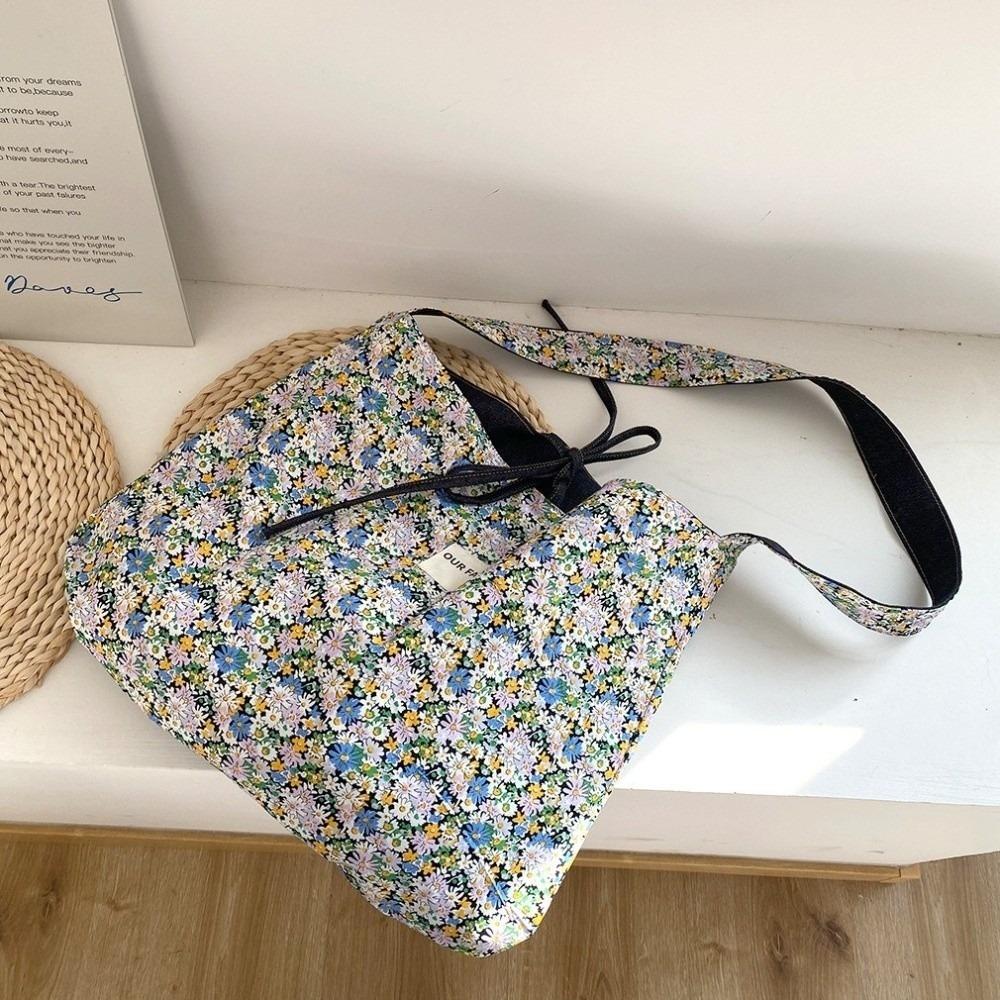 

Двусторонняя джинсовая сумка в корейском стиле, сумка-мессенджер с цветочным богемным принтом, ретро джинсовая сумка через плечо для улицы Style C