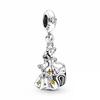 925 Silver   Princess Charm Pendant Fit  Bracelets DIY Women Jewelry Exquisite
