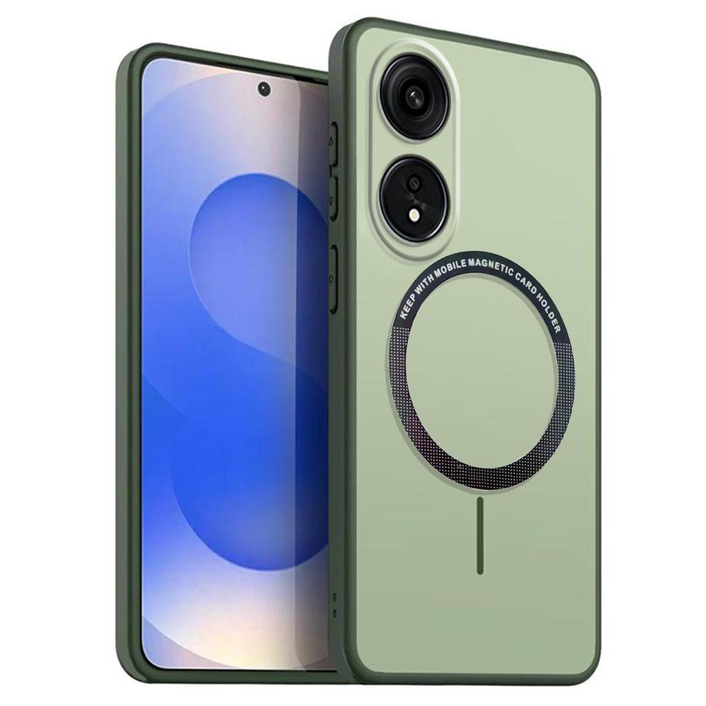 Frosted Semi Clear Magnetic Phone Case for OPPO A78 5G Soft TPU Cover