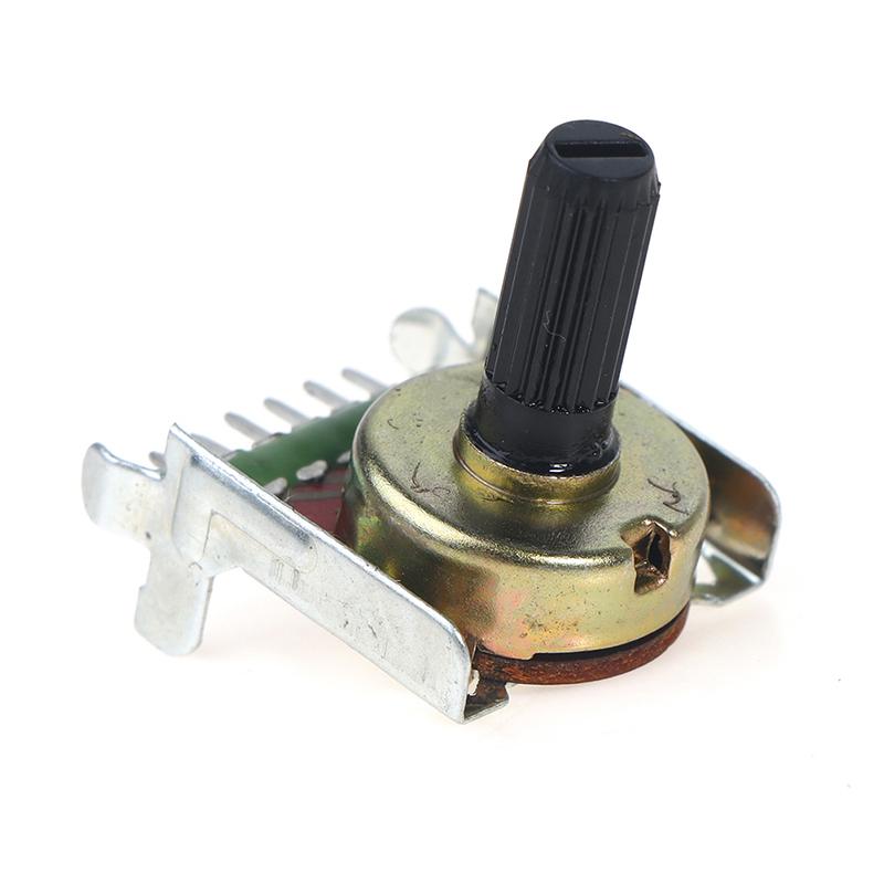 Hot Sale 161 Type Rotary Potentiometer Double B50K Power Amplifier Audio Volume Potentiometer 6 Feet Shaft Length 15mm