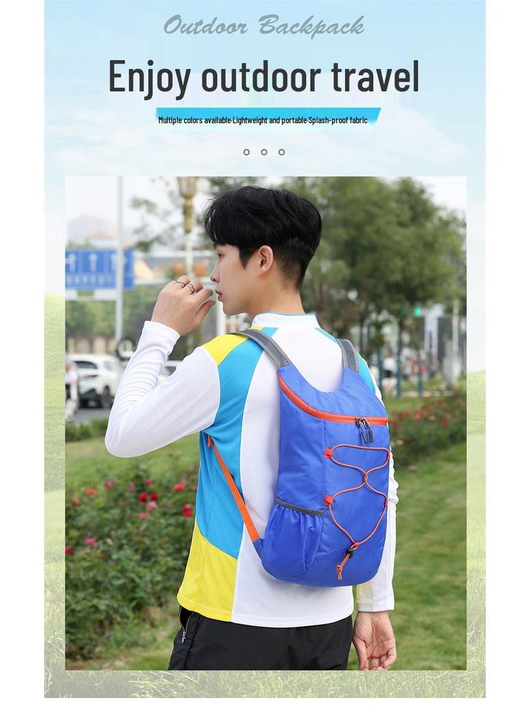 Cross-Border Summer Travel Backpack: Men's/Women's Foldable Hiking & Sports Bag