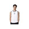 Under Armour Loose Fit Sweat-Wicking Breathable Sleeveless T-Shirt Men tops White 1383399-100