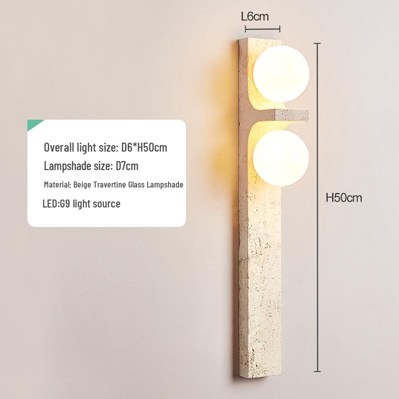 

Mid-Century Wabi-Sabi Wall Lamp for Living Room & Bedroom