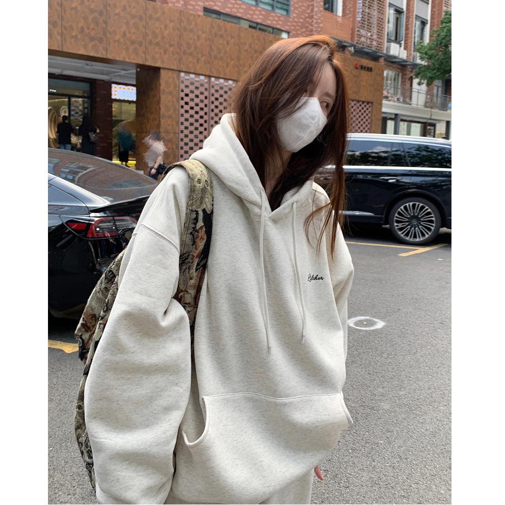 Fleece Hooded Sweater Women's Loose Korean Version of the New Women's Student Women's Clothing South East Asia