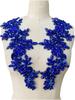 Heavy-duty Sewing Multi-color Bright Rhinestone Floral Lace Applique Dress Accessories Luxurious Decorative Patch Made In China