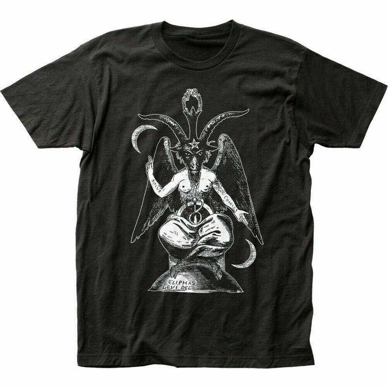 Baphomet T Shirt Mens Licensed Pop Culture Retro Knights Templar New Black