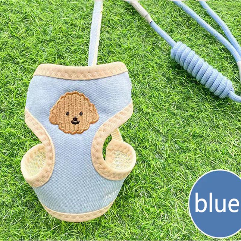 

Breathable Mesh Dog Leash for Golden Retriever Chest And Back Harness Comfortable Outdoor Walking Pet Supplies