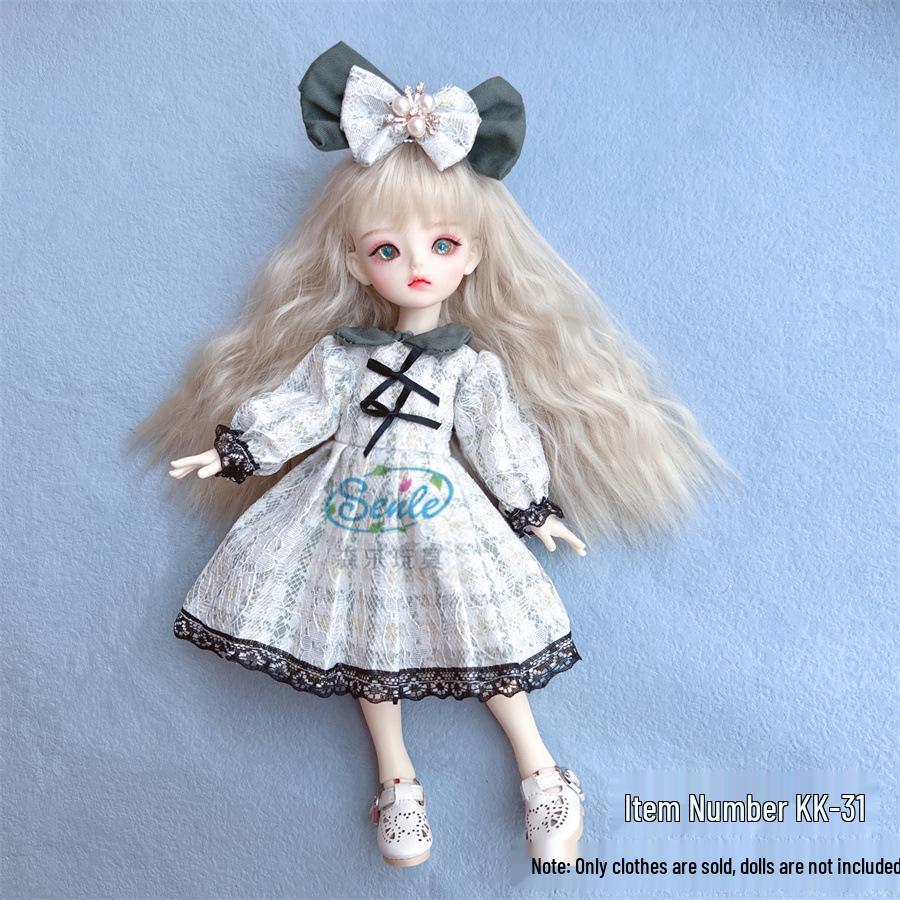 6-Punkt BJD Puppe 30cm Lolita Mädchen Kleiderset - Perfektes Geschenk