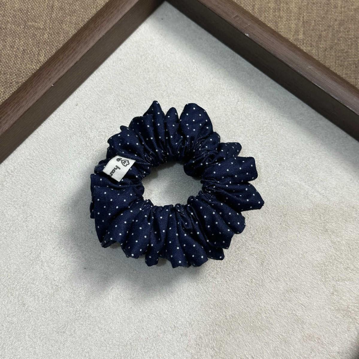 Elegant Pastoral Gradient Oil Painting Pleated Hair Tie