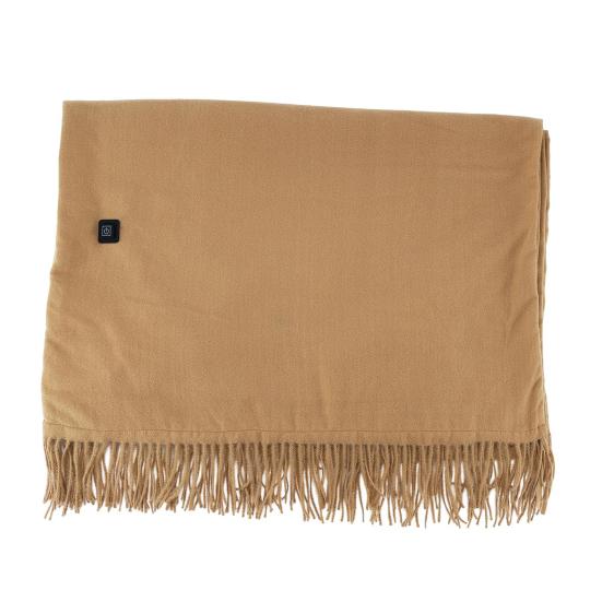 USB Heated Shawl Wrap for Women Portable Wearable Heating Blanket with Tassel Design Intelligent Temperature Control Heating Scarf