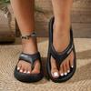 Women's thick-soled flip-flops sandals summer fashion outdoor beach casual sandals EVA material breathable and comfortable casual sandals