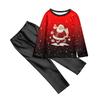 Family Casual Comfortable Long Sleeved Long Pants 3D Christmas Printed Parent-child Set