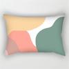 30x50cm Geometric Pillowcase Home Decor Cushion Cover Abstract Leaves Plant Patchwork Rainbow Polyester