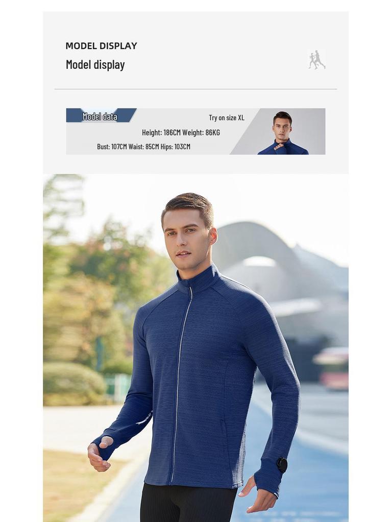 Unisex Quick-Dry Long Sleeve Sports Jacket for Autumn/Winter