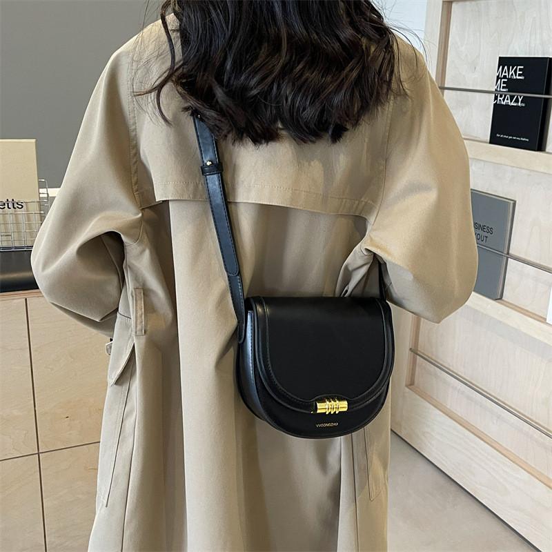 Black And Beige Khaki Vintage Saddle Bag With Colorful Patchwork Crossbody Bag чёрный