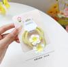 Sweet Cute Children Flower Hair Clip Women New Korean Temperament Rubber Band Hair Loop Beach Vacation Hair Accessories