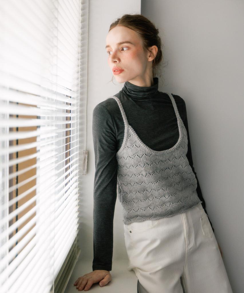 HYFVE Wool Curly Knit Bustier