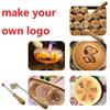 Gepersonaliseerde Vuur Brandend Koper Messing Stempel DIY Hout Leer Vuur Bakken Taart Brood Branding Stempel