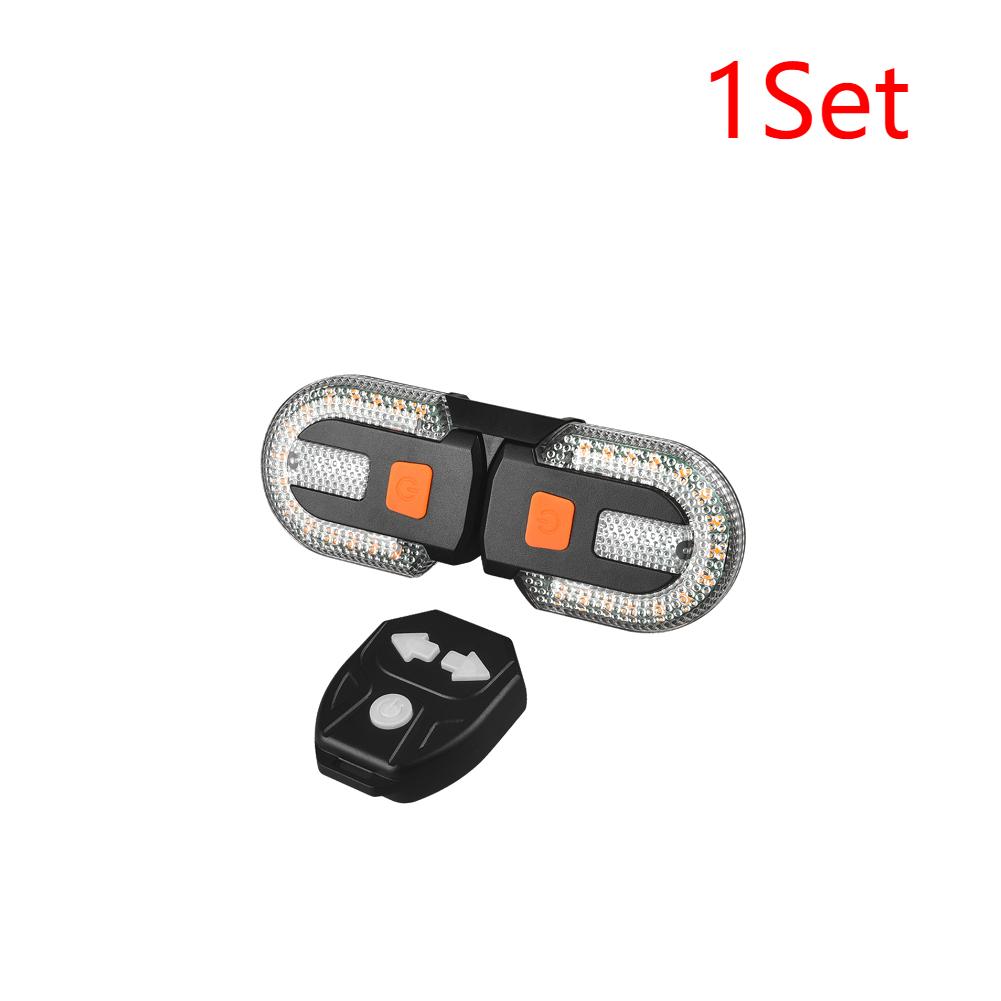 1/2Set Bicycle Turn Signal Light Wireless Remote Control Bike Tail Light Warning Cycling Light Bike Accessories for Night Riding
