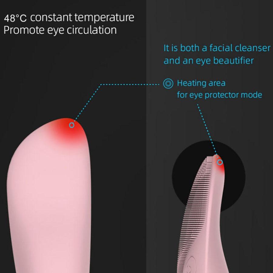 Waterproof Electric Sonic Facial Exfoliating Cleanser Silicone Facial Cleansing Brush Ultrasonic Electric Face Cleansing Device