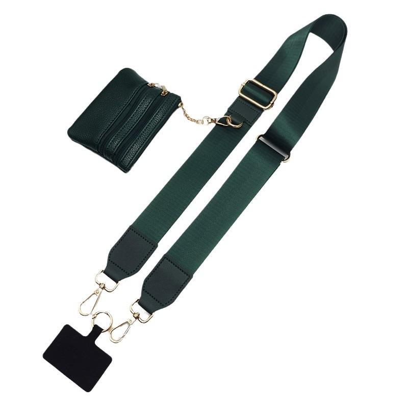 New Trendy Mobile Phone Lanyard Wide Shoulder Strap Removable Change Bag Wrist Strap One Shoulder Messenger Bag Accessories