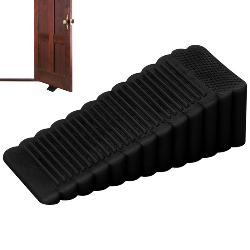 Door Stopper Floor Slanted Wedge Floor Stackable Stops Indoor Door Stopper Duty Rubber Floor Stop Prevents Doors From Closing