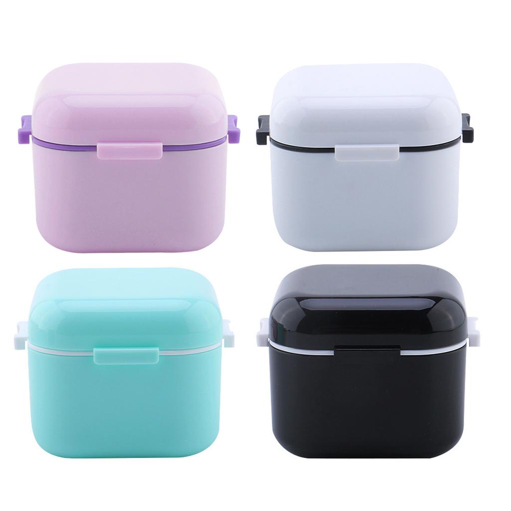 Nail Drill Bit Sanitizer Organizer Plastic Storage Case With Sealed Design For Manicure Tools